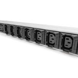 Digitus Basis IT PDU mit Aluminiumprofil, 27-fach, 24x C13, 3x C19, Steckdosenleiste schwarz/aluminium, 3 Meter Kabel, 3-phasig 16A, IEC309 16A Stecker