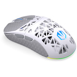 ENDORFY LIV Plus Wireless Onyx White, Gaming-Maus weiß, inkl. Ladestation