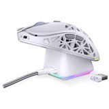 ENDORFY LIV Plus Wireless Onyx White, Gaming-Maus weiß, inkl. Ladestation