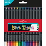Faber-Castell Black Edition Buntstifte, 24er, Set schwarz, Kartonetui