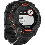 Garmin Instinct 3 Solar - 45 mm, Smartwatch Kohle/ Schwarz, Silikon-Armband