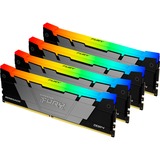 Kingston FURY DIMM 32 GB DDR4-3600 (4x 8 GB) Quad-Kit, Arbeitsspeicher schwarz, KF436C16RB2AK4/32, Renegade RGB, INTEL XMP