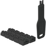 Lindy RJ45 Port Schloss (10 Stück) mit Schlüssel schwarz, Code Schwarz