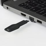 Lindy RJ45 Port Schloss (10 Stück) mit Schlüssel schwarz, Code Schwarz
