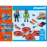 PLAYMOBIL 70143 City Action Seenot: Taucher-Bergung mit Rettungsdrohne, Konstruktionsspielzeug 