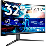 Philips Evnia 32M2C5500W, Gaming-Monitor 80 cm (31.5 Zoll), anthrazit, QHD, VA, Curved, USB-Hub, 240Hz Panel