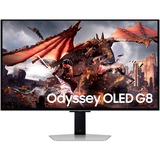 SAMSUNG Odyssey QD-OLED G80SD S32DG800SU, Gaming-Monitor 80 cm (32 Zoll), silber, UltraHD/4K, HDR, Fernbedienung, 240Hz Panel