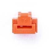 SMARTKEEPER ESSENTIAL RJ45 Port Lock (NL03), Einsteckschloss Farbcode Orange, 12 Stück