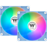 Thermaltake CT140 ARGB Sync PC Cooling Fan Hydrangea Blue, Gehäuselüfter hellblau, 2er Pack, 140 mm