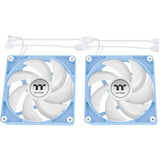 Thermaltake CT140 ARGB Sync PC Cooling Fan Hydrangea Blue, Gehäuselüfter hellblau, 2er Pack, 140 mm