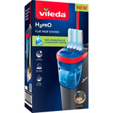 Vileda H2PrO Flachwischer Set, Bodenwischer schwarz/rot, mit Zweitanksystem