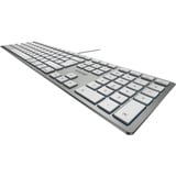 CHERRY KC 6000 SLIM FOR MAC, Tastatur silber/weiß, DE-Layout, Cherry SX-Scherentechnologie