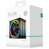 DeepCool FL12R, Gehäuselüfter schwarz, Reverse 3er Pack, 120 mm