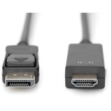 Digitus Adapterkabel DisplayPort > HDMI schwarz, 2 Meter