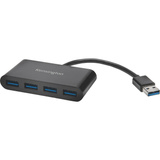 Kensington USB 3.0 4-Port Hub, USB-Hub schwarz, 4x USB 3.0 Typ-A