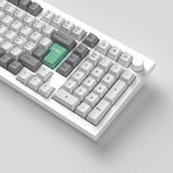 Keychron Cherry-Profile Dye-Sub PBT Full Keycap-Set - Gray White Mint, Tastenkappe weiß/mint, 137 Stück, DE-Layout (ISO)