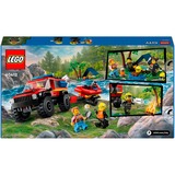 LEGO 60412 City Feuerwehrgeländewagen mit Rettungsboot, Konstruktionsspielzeug 