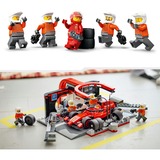 LEGO 60443 City F1 Boxenstopp mit Boxencrew und Ferrari Flitzer, Konstruktionsspielzeug 