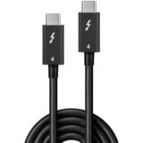 Lindy Thunderbolt 4 Kabel, 40 Gbit/s, passiv schwarz, 1 Meter