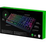 Razer Blackwidow V3 Tenkeyless, Gaming-Tastatur schwarz, DE-Layout, Razer Green