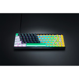 Razer Reclusa X Mini 65, Gaming-Tastatur schwarz/mehrfarbig, DE-Layout, Razer Orange Gen-3