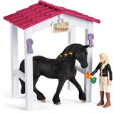 Schleich Horse Club Pferdebox mit Tori & Princess, Spielfigur 