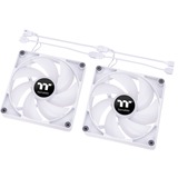 Thermaltake CT140 ARGB Sync PC Cooling Fan White, Gehäuselüfter weiß, 2er Pack