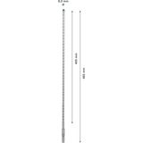 Bosch Expert Hammerbohrer SDS-plus-7X, Ø 8mm Arbeitslänge 400mm