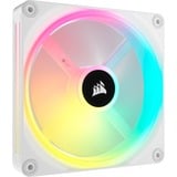 Corsair iCUE LINK QX140 RGB 140-mm-PWM-Lüfter, Gehäuselüfter weiß, Erweiterungskit