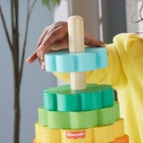 Fisher-Price Ring-Stapelspielzeug aus Holz, Geschicklichkeitsspiel 10 Holzteile