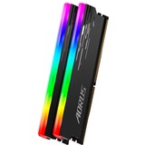 GIGABYTE DIMM 16 GB DDR4-3733 (2x 8 GB) Dual-Kit, Arbeitsspeicher grau, GP-ARS16G37, AORUS RGB, INTEL XMP