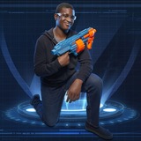 Hasbro Nerf Elite 2.0 Shockwave RD-15, Nerf Gun blaugrau/orange