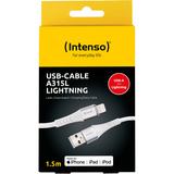Intenso USB Kabel A315L weiß, USB-A auf Lightning