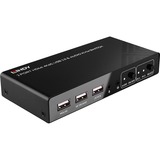 Lindy 2 Port KVM Switch HDMI 4K60, USB 2.0 & Audio, KVM-Switch 