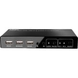 Lindy 2 Port KVM Switch HDMI 4K60, USB 2.0 & Audio, KVM-Switch 