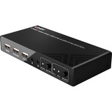 Lindy 2 Port KVM Switch HDMI 4K60, USB 2.0 & Audio, KVM-Switch 