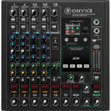 MACKIE Onyx8 , Mischpult schwarz, 8-Kanal Premium Analogmixer mit Multi-Track