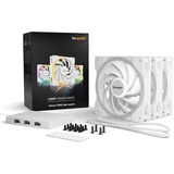 be quiet! Light Wings White 120mm PWM high-speed Triple Pack, Gehäuselüfter weiß, 3er Pack, inkl. ARGB-Hub, 120 mm