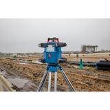 Bosch Professional Akku-Rotationslaser GRL 600 CHV Professional, 18Volt, mit Baustativ blau, Akku ProCORE18V 4,0Ah, Koffer, rote Laserlinie