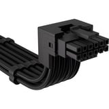 Corsair 90°-12V-2x6-GPU Stromkabel (Stil A) schwarz, 65cm, Sense Pins unter dem 12-poligen Anschluss