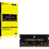 Corsair SO-DIMM 32 GB DDR4-3200  , Arbeitsspeicher schwarz, CMSX32GX4M1A3200C22, Vengeance