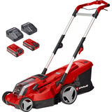 EINHELL Power X-Change Akku-Rasenmäher RASARRO 36/36, 36Volt (2x18V) rot/schwarz, 2x Li-Ionen Akku Plus 3,0Ah