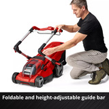 EINHELL Power X-Change Akku-Rasenmäher RASARRO 36/36, 36Volt (2x18V) rot/schwarz, 2x Li-Ionen Akku Plus 3,0Ah