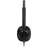 HP Poly Mission 425 Stereo-USB-Headset kabelgebunden Classic BULK schwarz, USB Type-C und Type-A, Schaumstoff-Ohrpolster (Oberflächenmaterial)