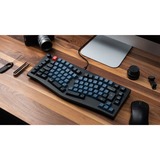 Keychron V10, Gaming-Tastatur schwarz/blaugrau, DE-Layout, Keychron K Pro Red, Alice Layout, Hot-Swap, RGB