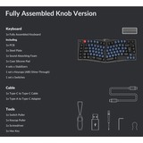 Keychron V10, Gaming-Tastatur schwarz/blaugrau, DE-Layout, Keychron K Pro Red, Alice Layout, Hot-Swap, RGB