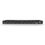 Lindy 8 Port HDMI 18G Splitter, HDMI Splitter schwarz, HDR HDCP 2.2