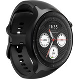 Motorola moto watch, Smartwatch schwarz, mit schwarzem Silikon-Armband