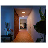 Philips HUE White Ambiance Aurelle quadratische Panelleuchte, LED-Leuchte schwarz, inkl. Dimmschalter