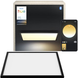 Philips Hue White Ambiance Aurelle Quadratische Panelleuchte, LED-Leuchte schwarz